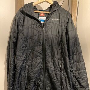 Women’s black Columbia coat, size large